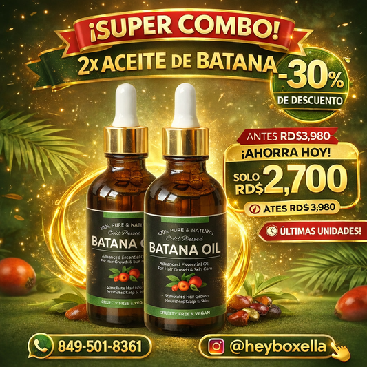 Combo Aceite de Batana 100% Natural para el Crecimiento del Cabello (2 Unidades)