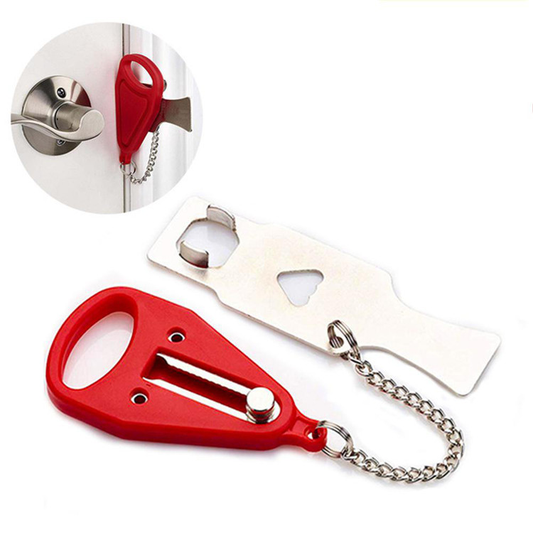 Cerradura de Puerta Portátil Original (PACK 2 UND ) para Seguridad en Viajes,Casas, Apartamentos, Hoteles, Moteles, Residencias